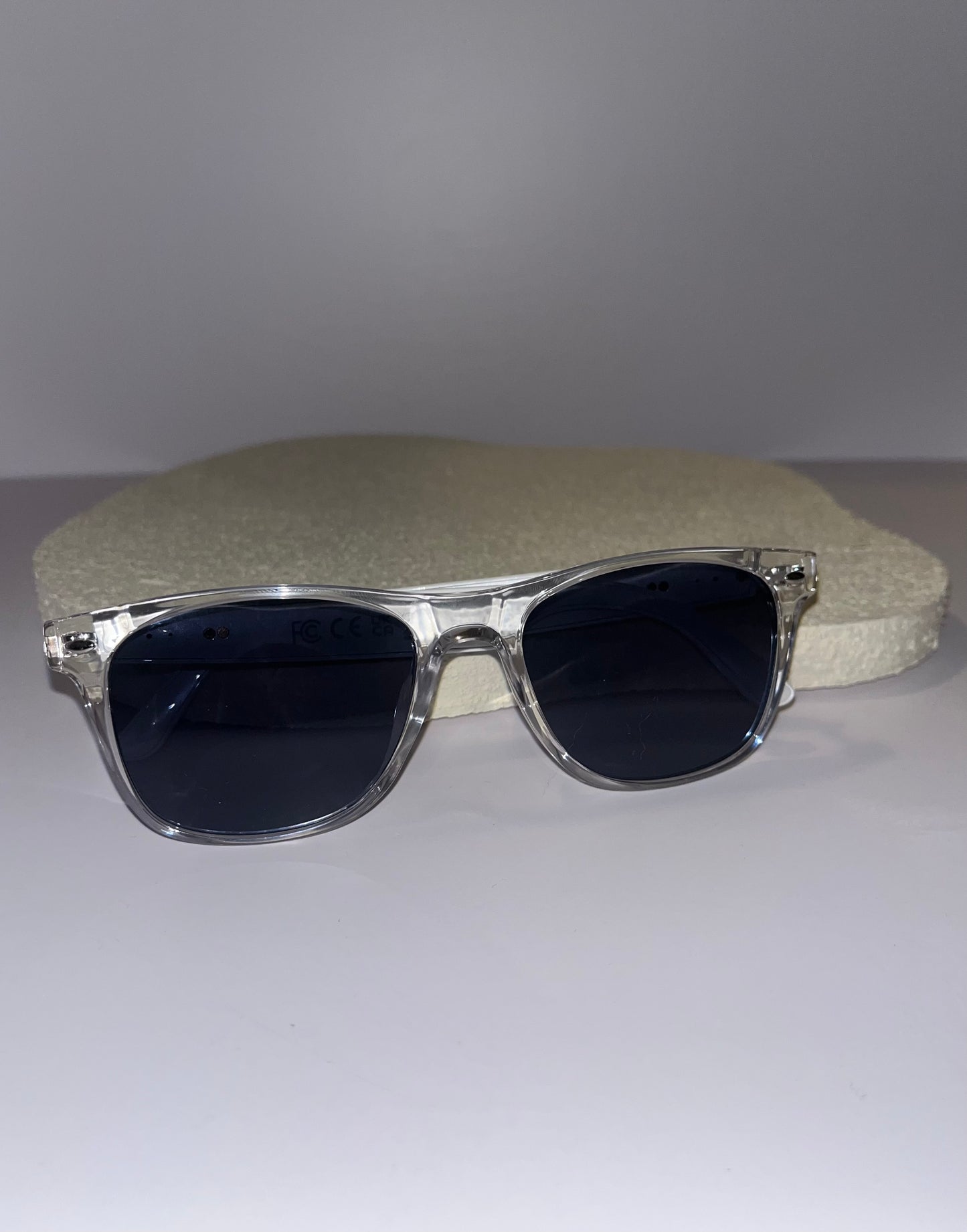 Smart Sunglasses(Clear frame w/Black lens)